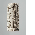 Cylinder seal with human and animal figures