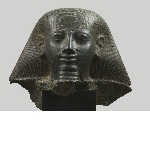 Fragment of a statue: head of a man