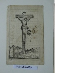In memoriam card - Image representing Christ on the cross