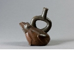 Vessel in the shape of a frog
