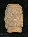 Cylinder seal with geometrical motifs