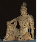 Seated bodhisattva Guanyin (Avalokitesvara) in the pose of royal ease (latitasana) (Water-Moon Guanyin)