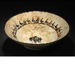 Bowl with inscription and bird