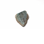 Fragment of blue glazed pottery with plant motif