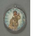 Medallion with Christ holding the little Virgin