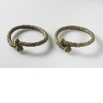 Bracelet with traces of gilding