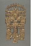 Plaque with Crucifixion and feasts