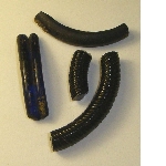 Fragments of a bracelet in blue glass