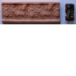 Cylinder seal with ox and figure