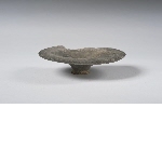 Ceramic lid in reduced common ware