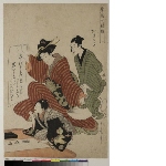 Shunkyō shichi fuku asobi (Seven auspicious games for spring): New Year’s 1st writing (kakizome)