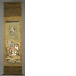 Eight immortals, part of a triptych, copy after Shen Nanpin (Shen Quan, c.1682-1760)