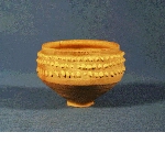 Vase decorated with barbotine patterns