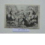 Memorial card for a death - Coronatio B. Mariae
