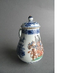 Lidded pot for cruet stand, part of a dinner service with the coat of arms of Chastelein