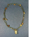 Necklace with tubular beads