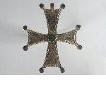 Pectoral cross decorated with "pâtes de verre"