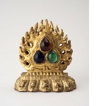 Buddhist symbol representing the Three jewels (triratna: Buddha, dharma, sangha) 