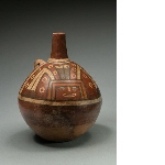 Bottle with the motif of the God of the Staves