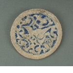 Circular plate with lion