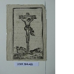 In memoriam card - Image representing Christ on the cross