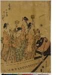 Seirō niwaka (Niwaka Festival in the Green Houses): Tōri bayashi, four street musicians