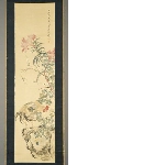 Rooster and rock, Tsubaki Chinzan (1801-1854) (fake)