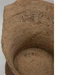 Two fragments of mycenaean vase (stirrup jar)