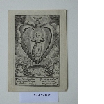 Memorial card for a death - Bone Iesu, fontes fluant (…)