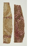 Fragments of a sleeve with lobed medaillons in ogival composition