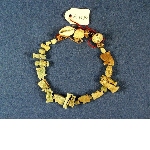 Necklace with amulets and beads