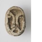 Scarab with papyrus and cobras