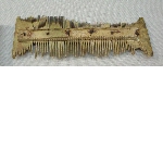 Rectangular antler comb