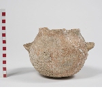 Vessel with round body and handles