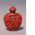 Carved red laquer, imperial workshops Qianlong