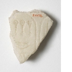 Fragment of a vase with inscription