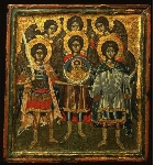 Icon with the Synaxis of the archangels