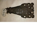 Buckle plate or fragment of a decorated hinge