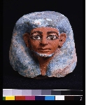 Lid of a canopic jar with human head
