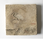Mould for amulet in the shape of a bird