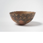 Cup decorated with geometric patterns