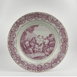 Dish decorated with 'Judgment of Paris'