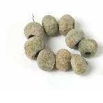 Nine ribbed beads