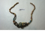 Glass necklace with fifty-four beads