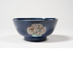 Bowl with powderblue and famille verte decoration