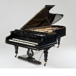 Grand piano with double manual