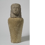 Dummy canopic jar with lid in the shape of a human head