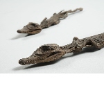 Mummie van een jonge krokodil