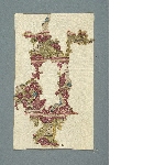 Textile fragment with stylised animals