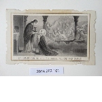 Memorial card for a communion - 733 - The communion of the Most Sainted Virgin by St Jean